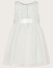 Baby Polka Dot Daisy Dress, Blue (BLUE), large
