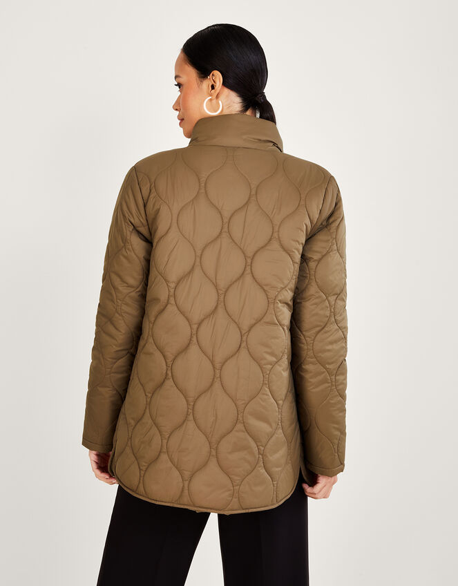Orla Onion Padded Coat, Brown (BROWN), large