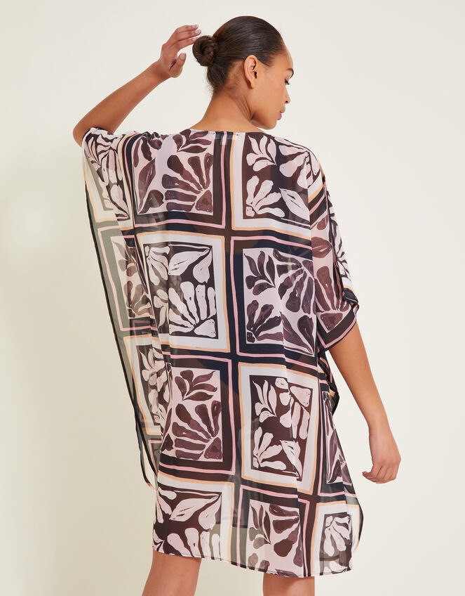 Tile Print Kaftan, , large