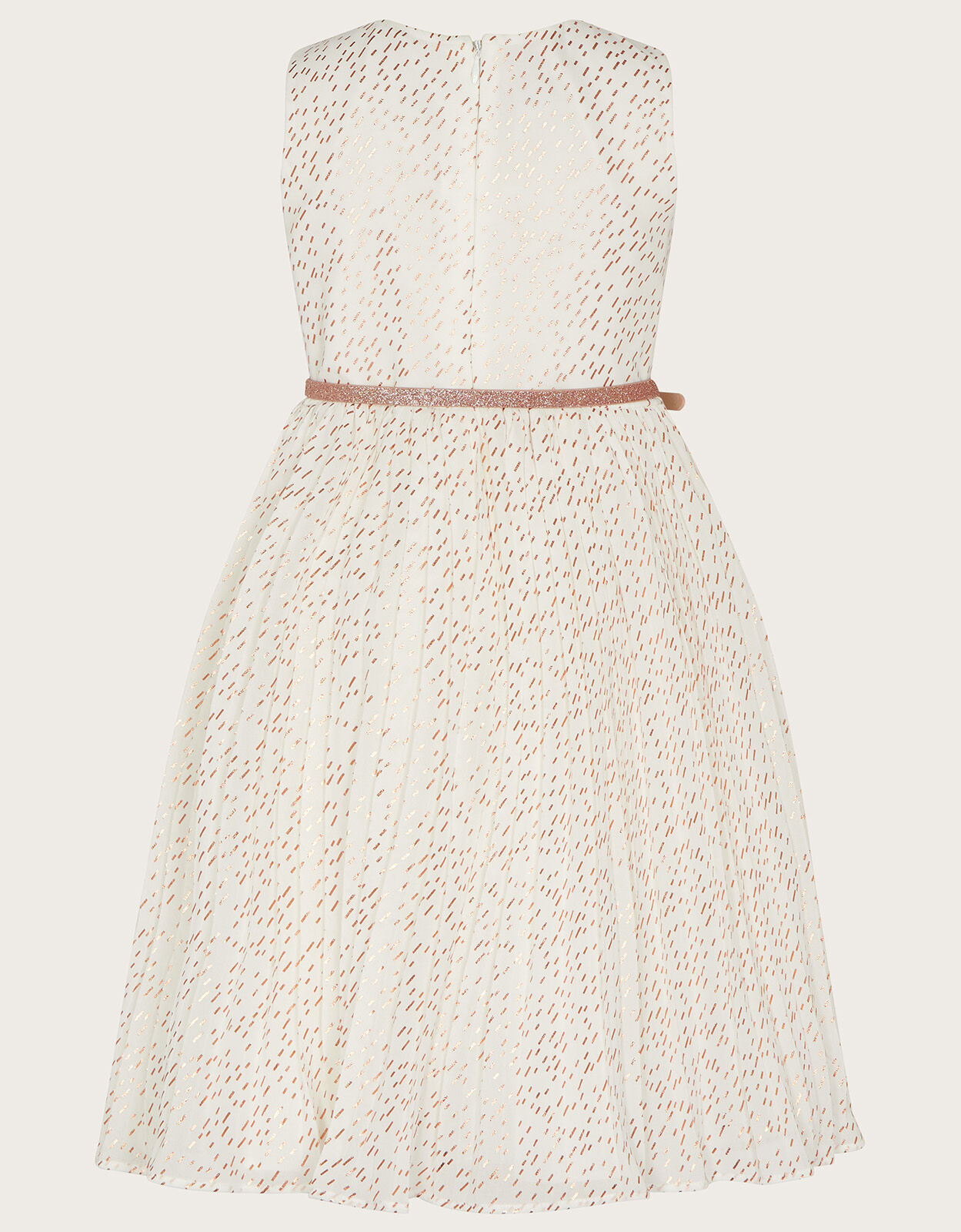 Ivory pleated dress outlet