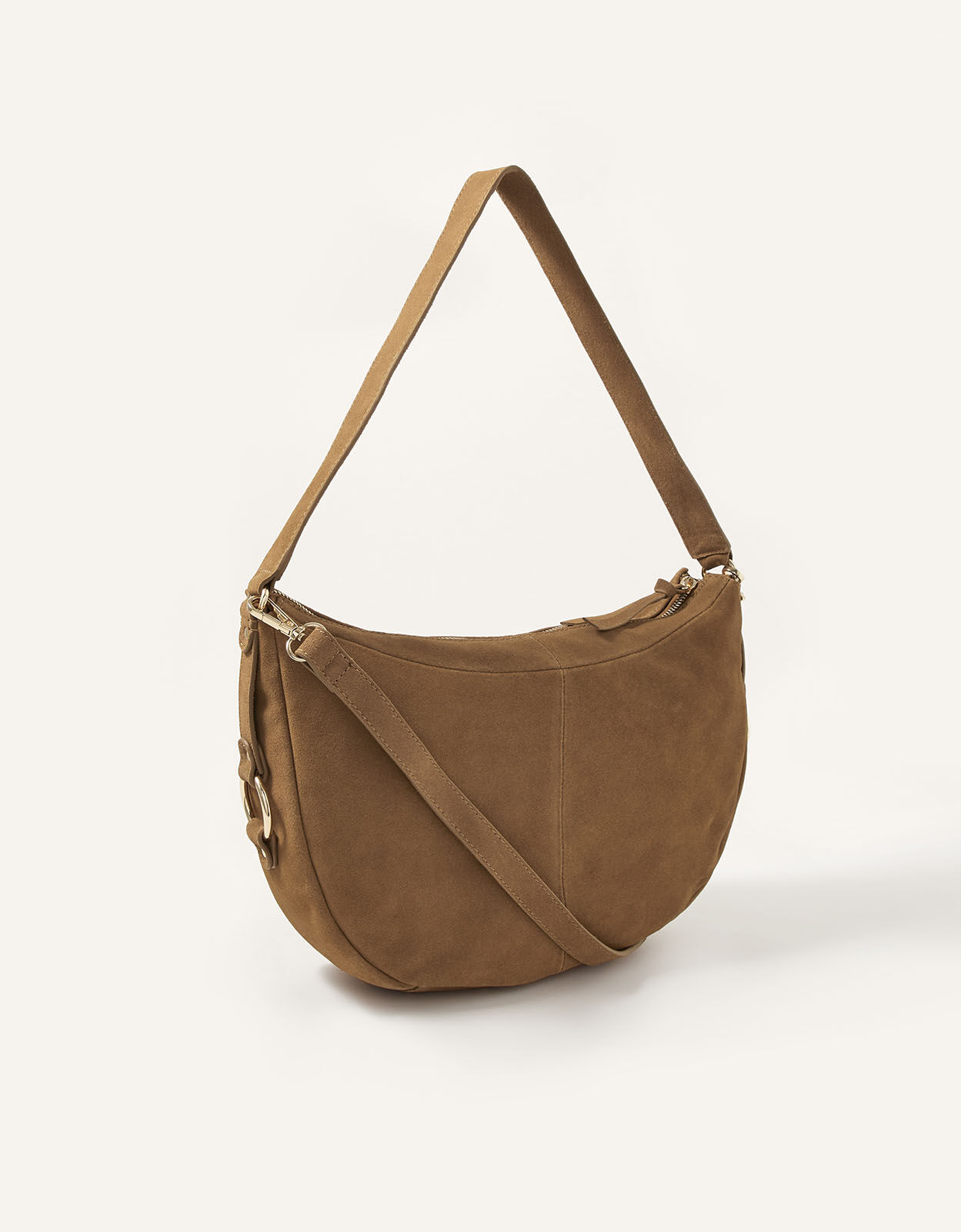 Large suede sales crossbody bag