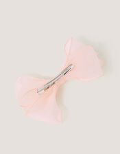 Large Organza Bow Hair Clip, Pink (PINK), large