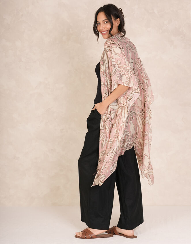 One Hundred Stars Sphinx Throwover Jacket, Pink (PALE PINK), large
