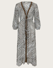 Zola Stripe Kaftan, Ivory (IVORY), large