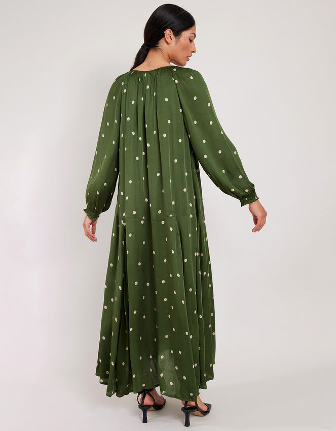 East Kamara Spot Dress, Green (GREEN), large