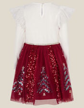 Christmas Tree Sequin Disco Dress, Ivory (IVORY), large