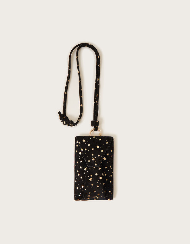Suede Star Foil Print Phone Case, , large
