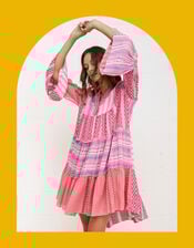 Pitusa Patchwork Mini Dress, , large