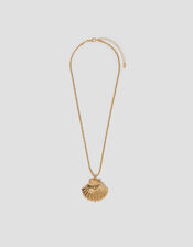 Shell Pendant Twist Chain Necklace, , large