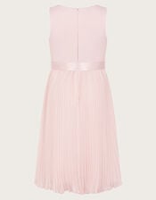 Sally Scuba Pleated Dress, Pink (PINK), large