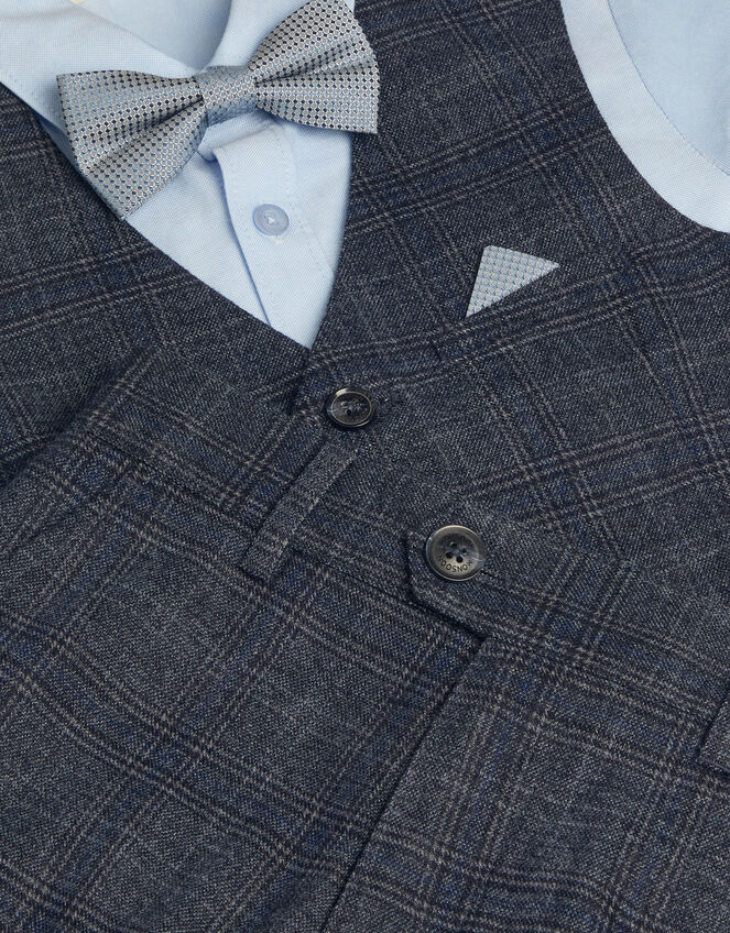Rufus Check 4-Piece Suit, Grey (GREY), large