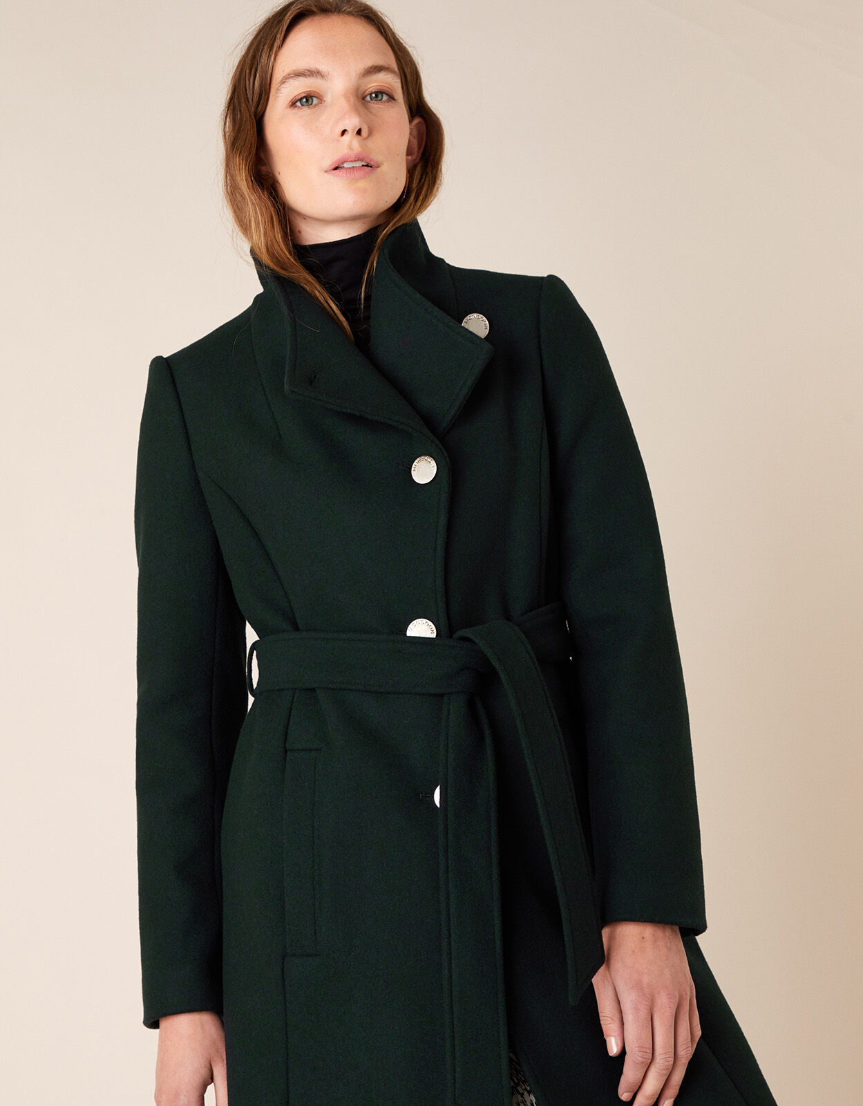 Monsoon green coat store