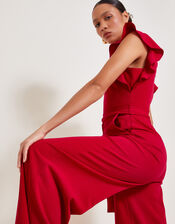 Riri Ruffle Jumpsuit, Red (RED), large