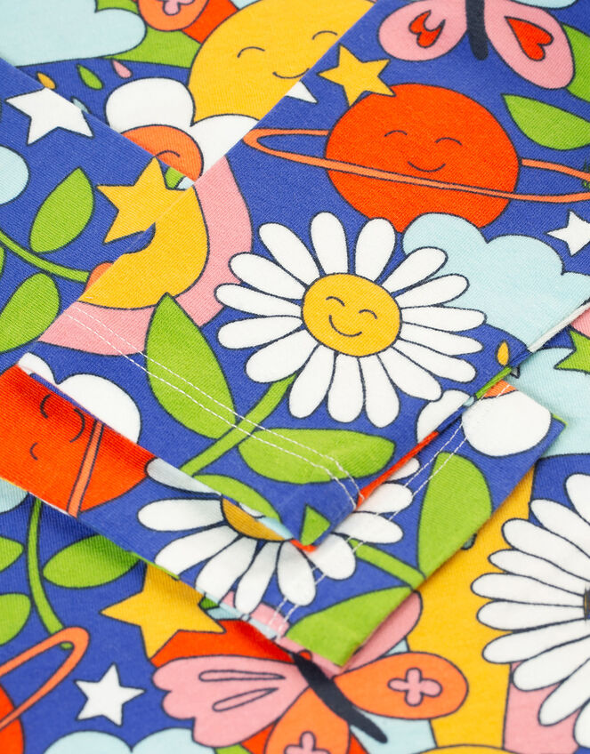 Frugi Bryher Retro Print Top, Multi (MULTI), large