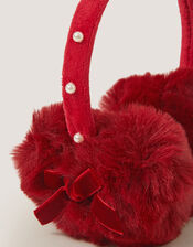 Fluffy Pearl Earmuffs, , large