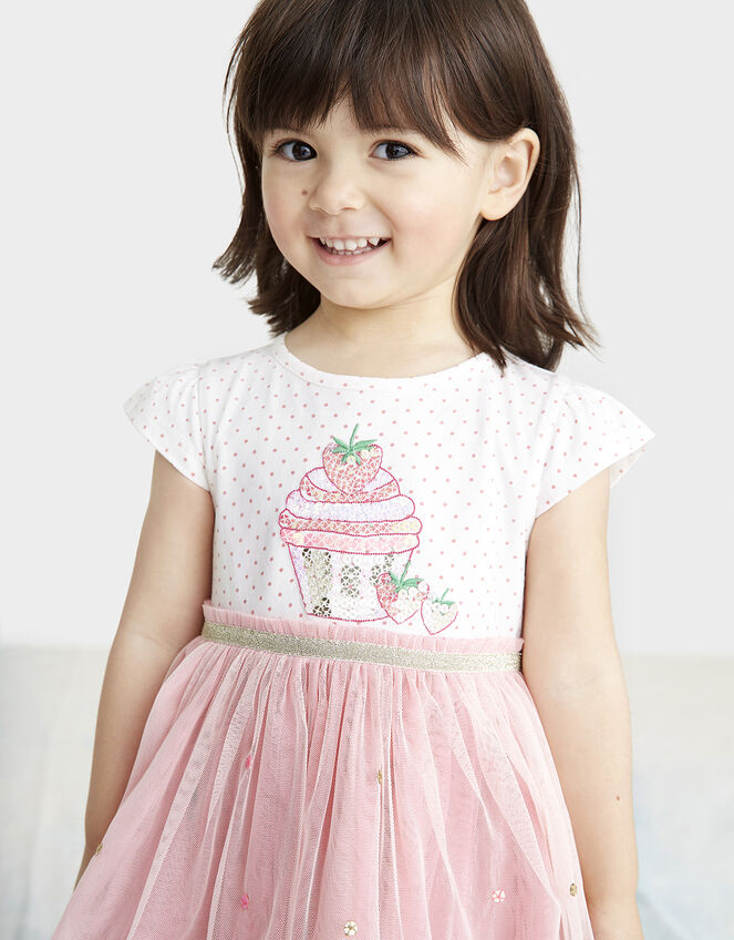 Baby Nessie Strawberry Disco Dress, Pink (PINK), large