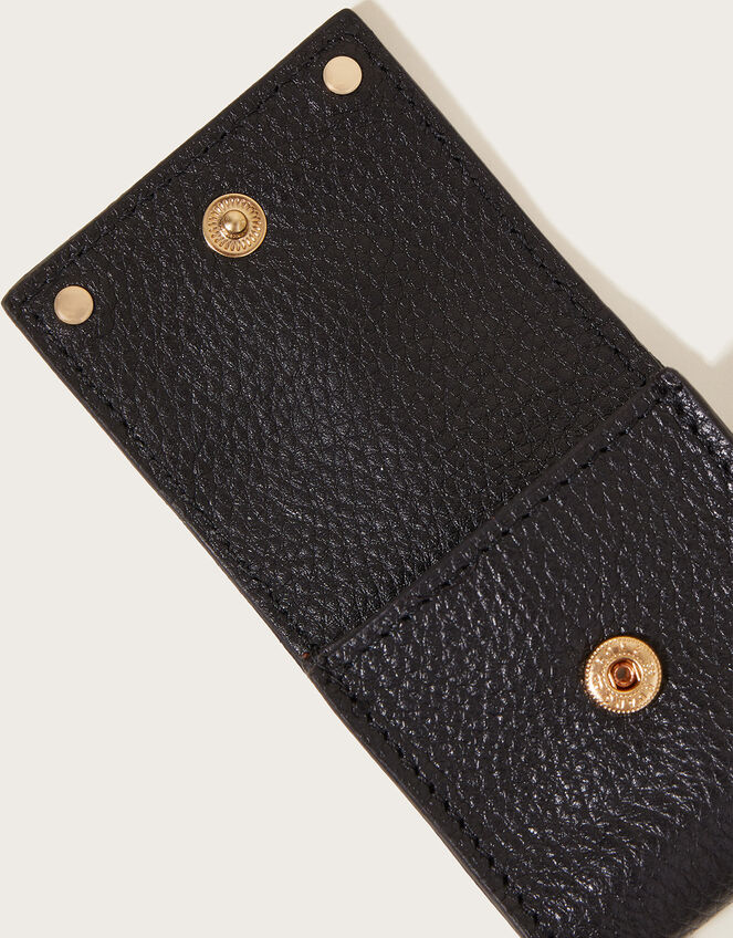 Leather Ear Pod Case, Black (BLACK), large