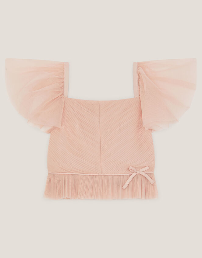 Olene Pleat Tulle Top, Pink (PALE PINK), large