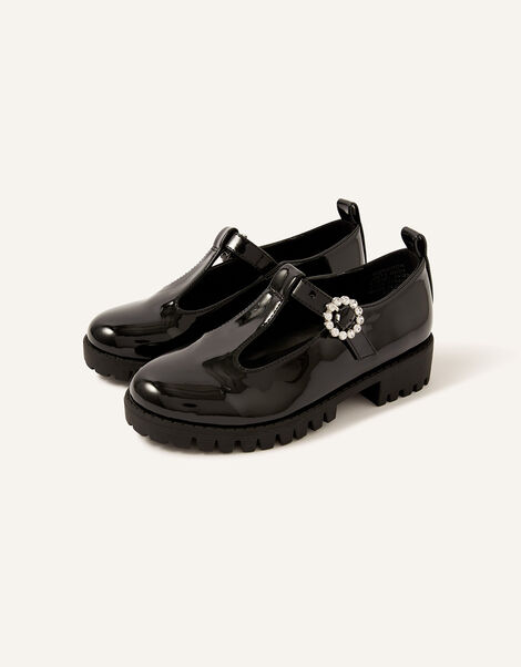 Patent Mary Jane Shoes Black, Black (BLACK), large
