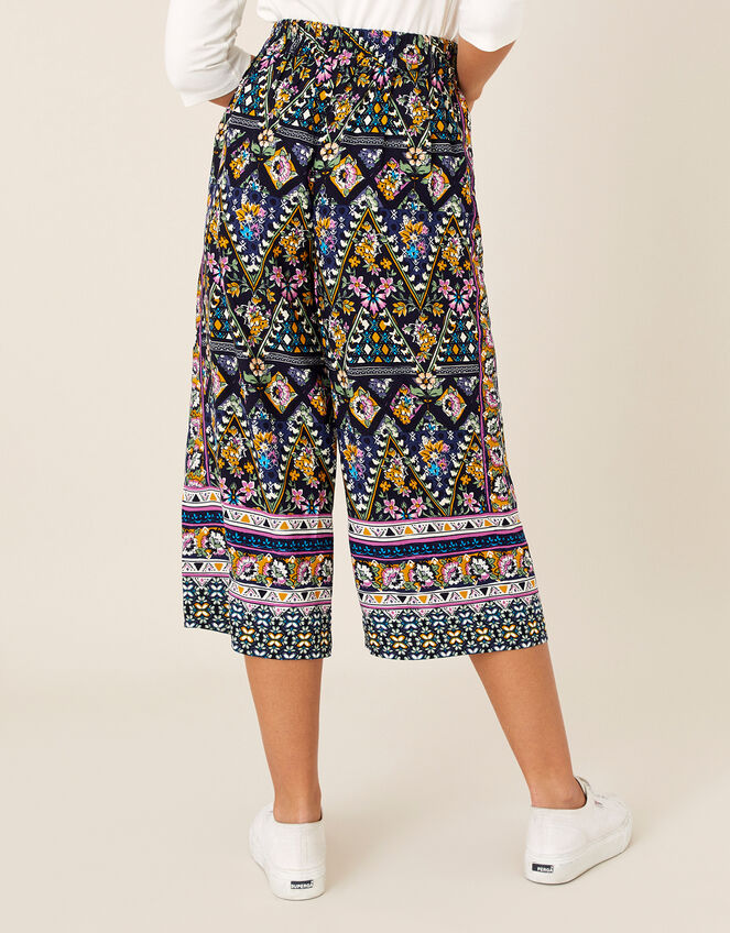 Contrast Print Culottes in LENZING™ ECOVERO™, Multi (MULTI), large