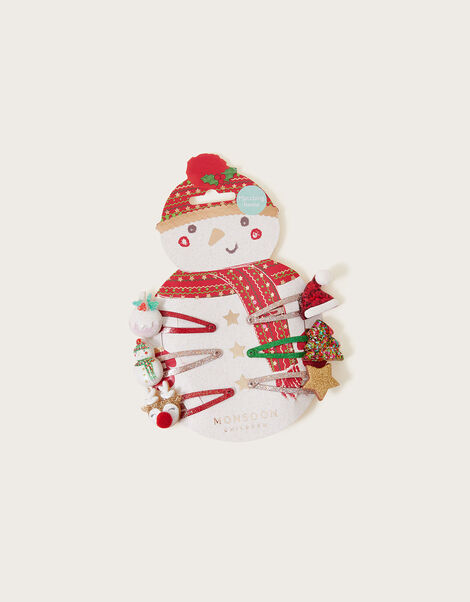 Festive Hair Clips 6 Pack, , large