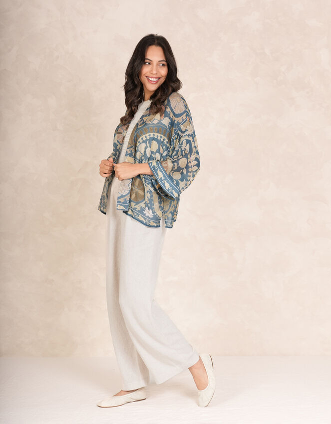 One Hundred Stars Susani Print Kimono Jacket, , large