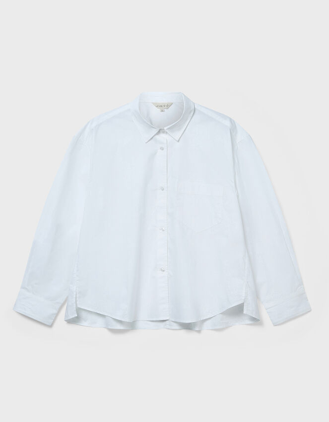 East Layla Floral Print Shirt, White (WHITE), large