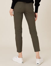 Safaia Ankle Grazer Jeans, Green (KHAKI), large