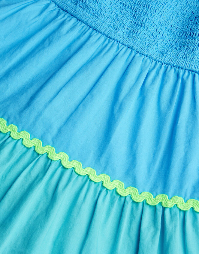 Colour Block Dress, Blue (BLUE), large