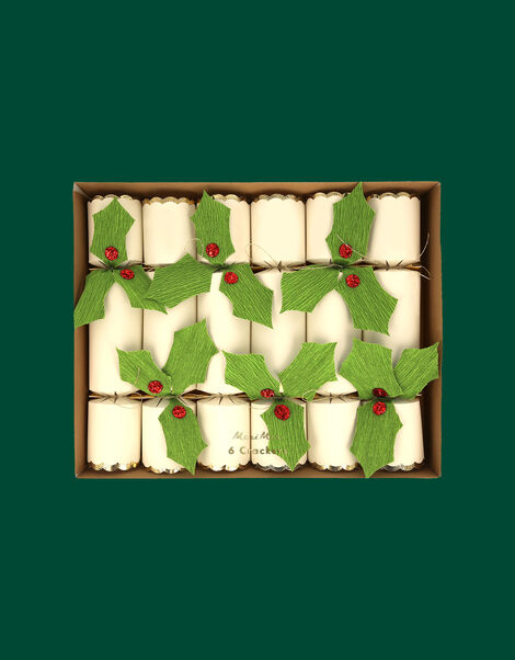 Meri Meri Holly Crackers 6 Pack, , large