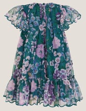Baby Wildflower Swing Dress, Teal (TEAL), large