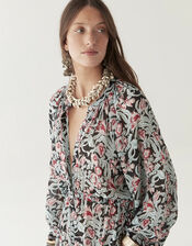 Maison Hotel Valentina Floral Maxi Dress, Multi (MULTI), large