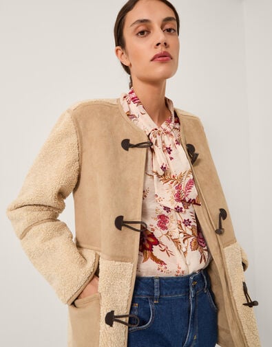 Teri Borg Duffle Jacket, Natural (STONE), large