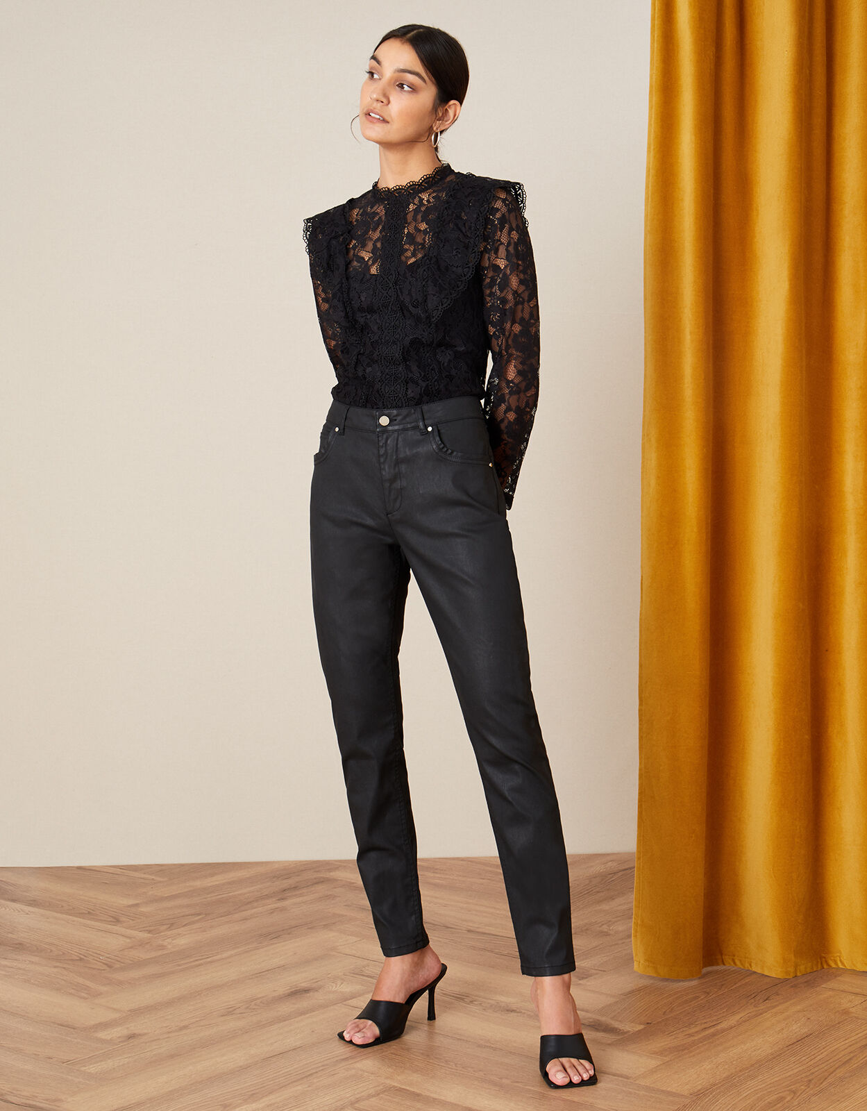 Monsoon top black jeans