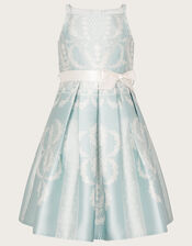 Madeline Duchess Dress, Blue (BLUE), large