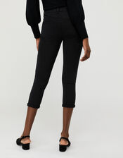 Idabella Capri Jeans with Organic Cotton, Black (BLACK), large