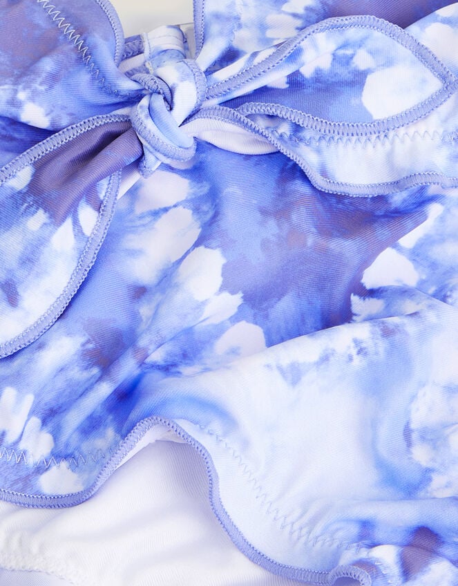 Tie Dye Heart Bikini Set, Blue (BLUE), large