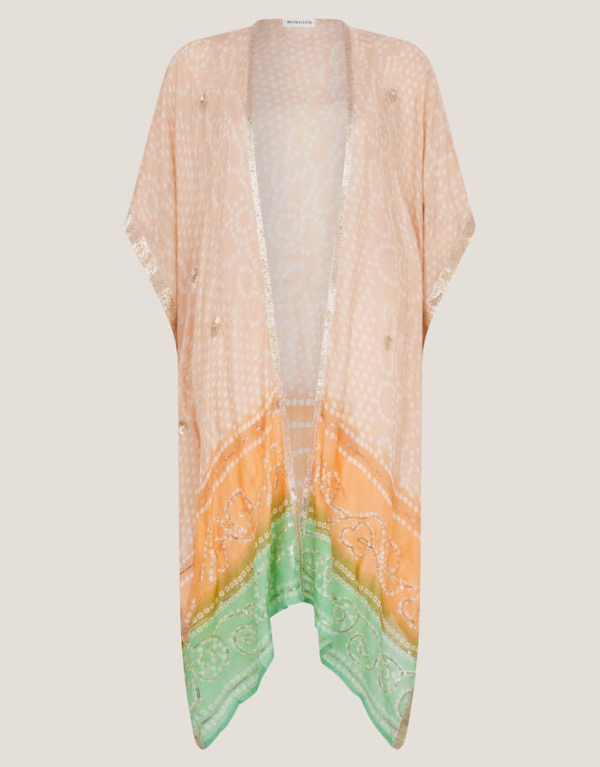 Clea Bandhani Beach Cover Up, , large