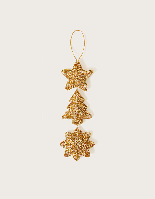 Christmas Beaded Hanging Decoration, , large
