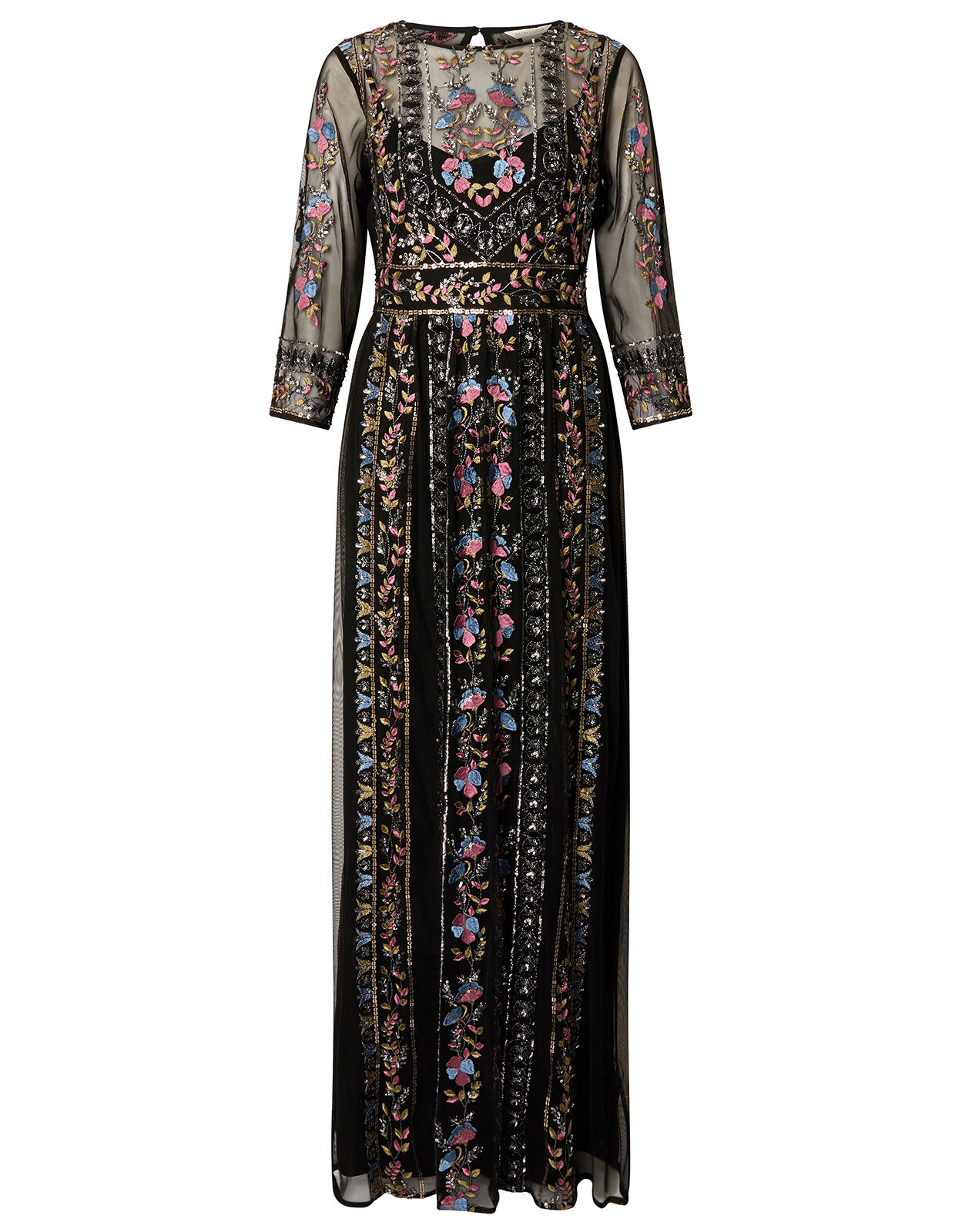 Florencia Embellished Maxi Dress Black Monsoon IE Navigation