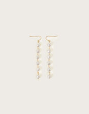 Pearl Long Drop Earrings, , large
