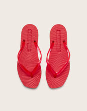 East Tapered Platform Flip Flops, Red (RED), large