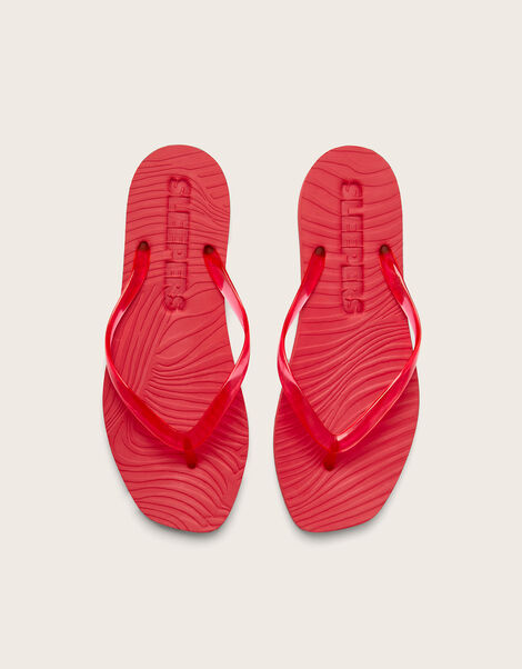 East Tapered Platform Flip Flops, Red (RED), large