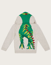 Dinosaur 3D Hoodie, Grey (GREY), large