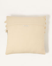 Colour Block Fringe Cushion, , large