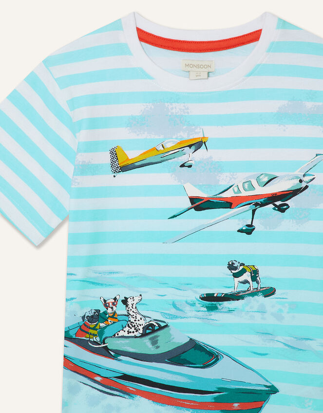 Boat Stripe T-Shirt, Blue (BLUE), large