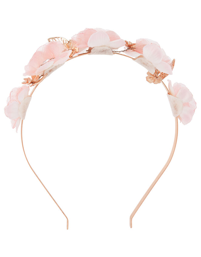 Flora Wavy Metal Headband, , large