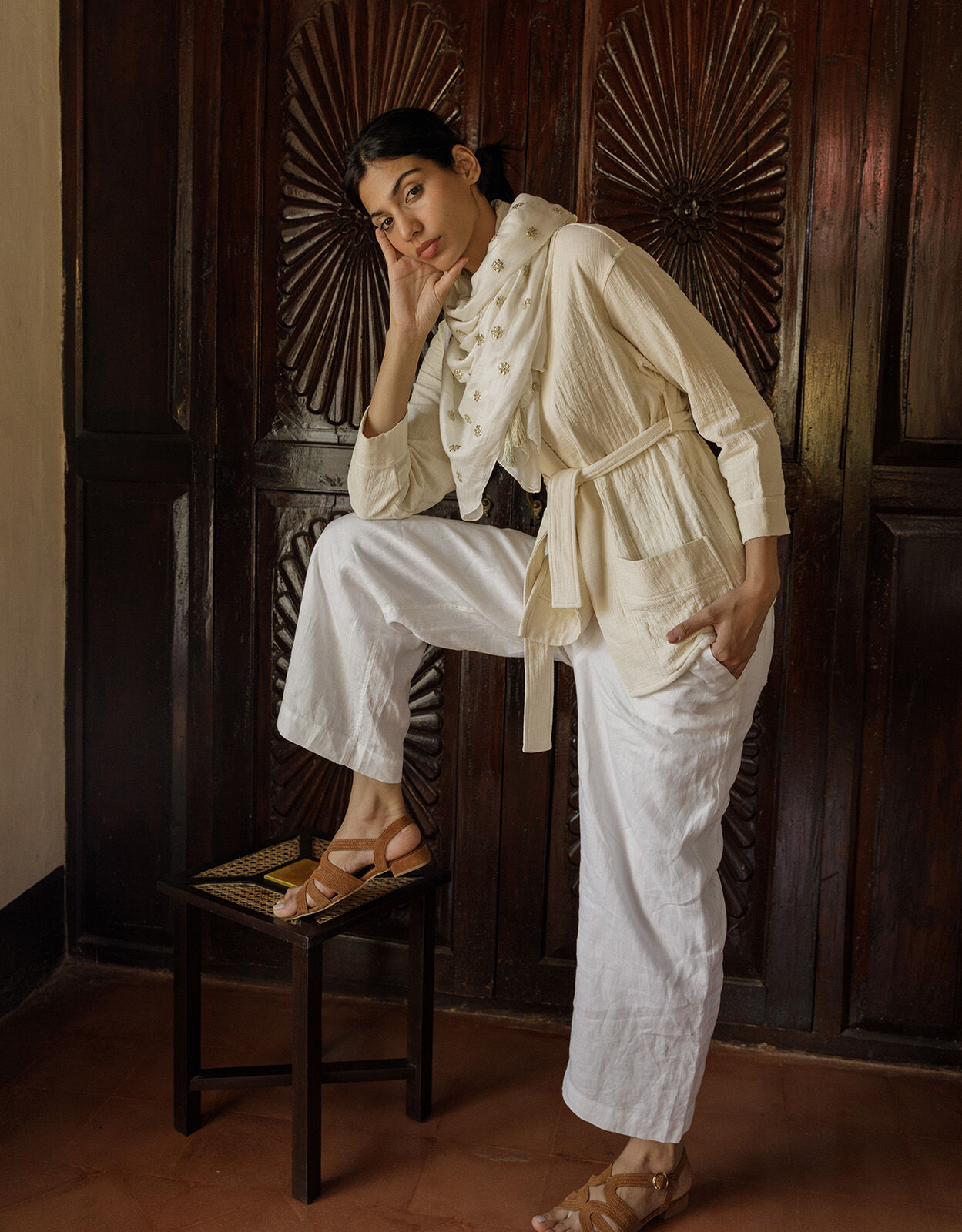 Monsoon cream jacket sale