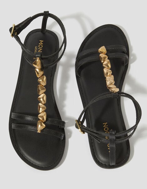 Simi T-Bar Strappy Sandals, Black (BLACK), large