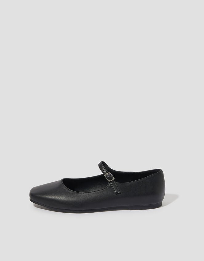Crista Mary Jane Ballet Flats, Black (BLACK), large